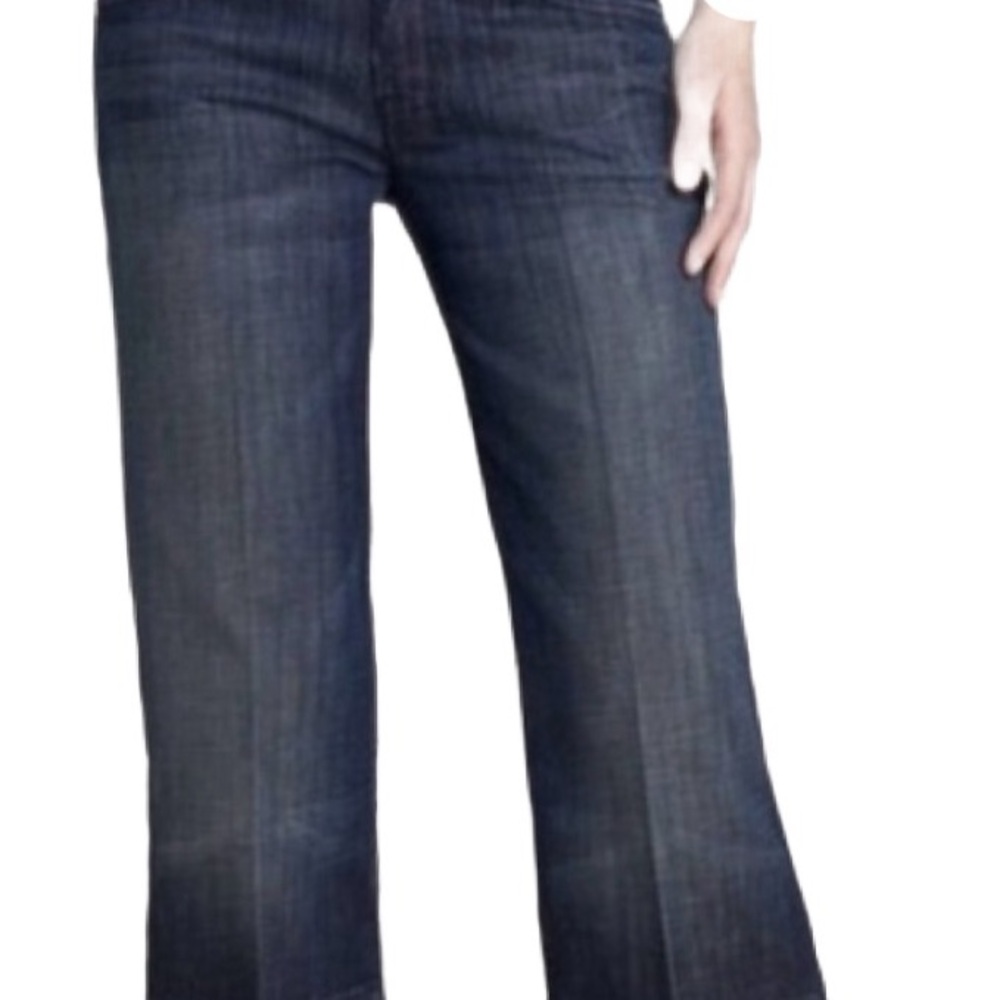7 for All Mankind Dojo Women's Size 32 Cropped Dark Wash Jeans
